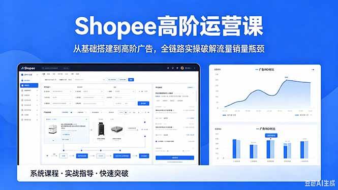 (18499期)Shopee高阶运营课-2026年5月更新,从基础搭建到高阶广告,全链路实操破解流量销量瓶颈-星空网创资源