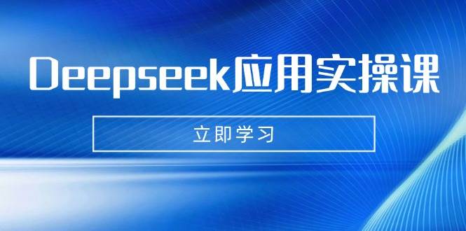Deepseek应用实操课:AI制作数字妈妈、写真、短视频,辅导作业,PPT制作等-星空网创资源