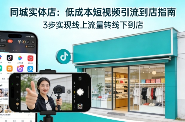同城实体店,如何低成本把客户从短视频带到线下门店-星空网创资源