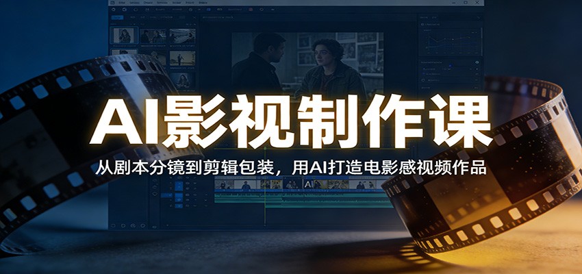 AI影视制作课：从剧本分镜到剪辑包装，用AI打造电影感视频作品-星空网创资源