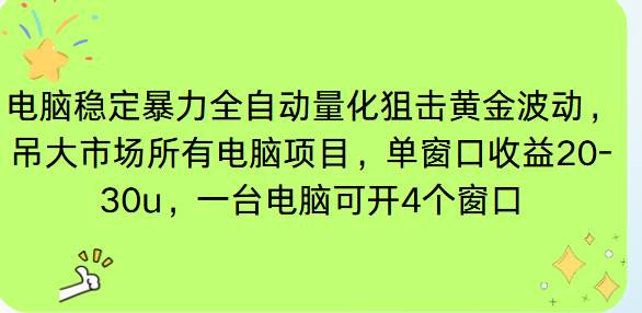（16737期）电脑EA策略挂机项目单窗口收益20-30u，单电脑可挂5-10个窗口收益稳健4位数-星空网创资源