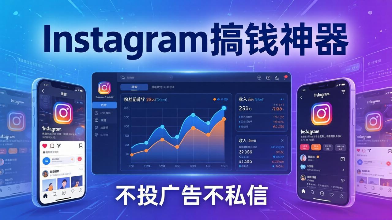 Instagram搞钱神器:月涨6万粉+月入5万刀,不投广告不私信,靠算法+低价产品-星空网创资源