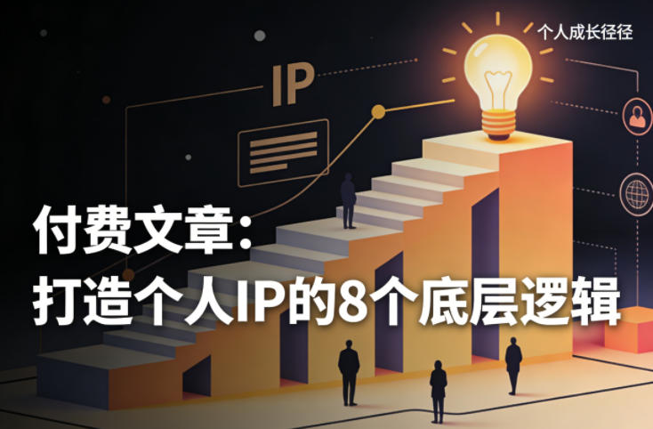 付费文章：打造个人IP的8个底层逻辑-星空网创资源