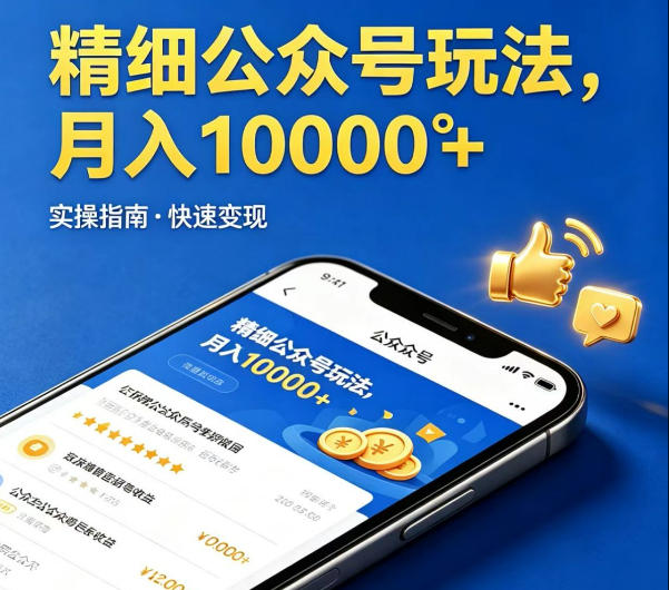 精细化公众号玩法,我们给你提供文章,你来负责发布,收益可观,月入1W+【揭秘】 精细化公众号玩法,我们给你提供文章,你来负责发布,收益可观,月入1W+【揭秘】