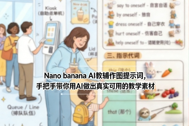 Nano banana AI教辅作图提示词，手把手带你用AI做出真实可用的教学素材-星空网创资源