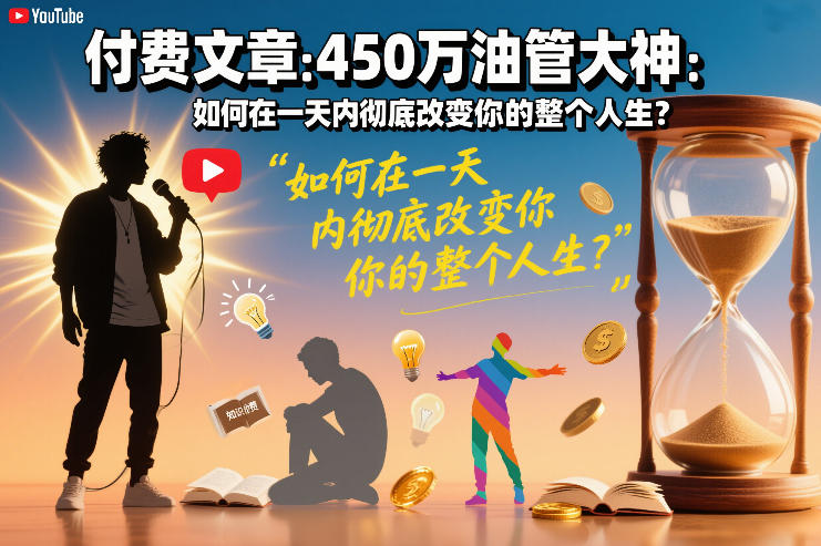 付费文章:450万油管大神:如何在一天内彻底改变你的整个人生?-星空网创资源