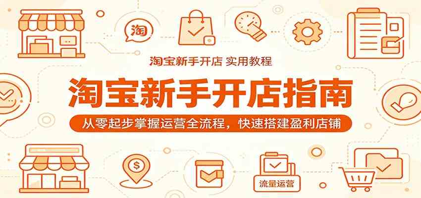 淘宝新手开店指南:从零起步掌握运营全流程,快速搭建盈利店铺-星空网创资源