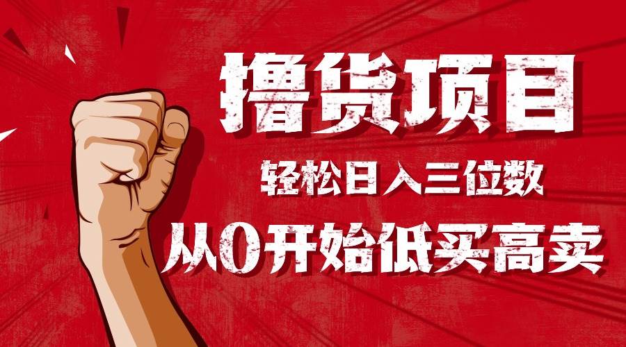 (16315期)手把手教你撸货,从0开始低买高卖,小白轻松实现日入三位数!!!-星空网创资源