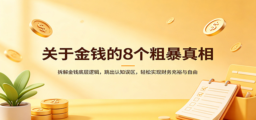 关于金钱的8个粗暴真相：拆解金钱底层逻辑，跳出认知误区，轻松实现财务充裕与自由-星空网创资源