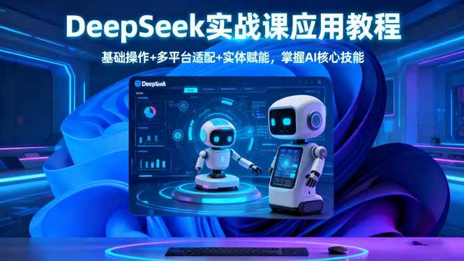 (16391期)DeepSeek实战课应用教程、基础操作+多平台适配+实体赋能,掌握AI核心技能-星空网创资源