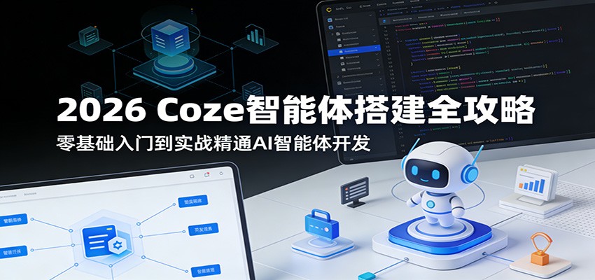 2026 Coze智能体搭建全攻略：零基础入门到实战精通AI智能体开发-星空网创资源