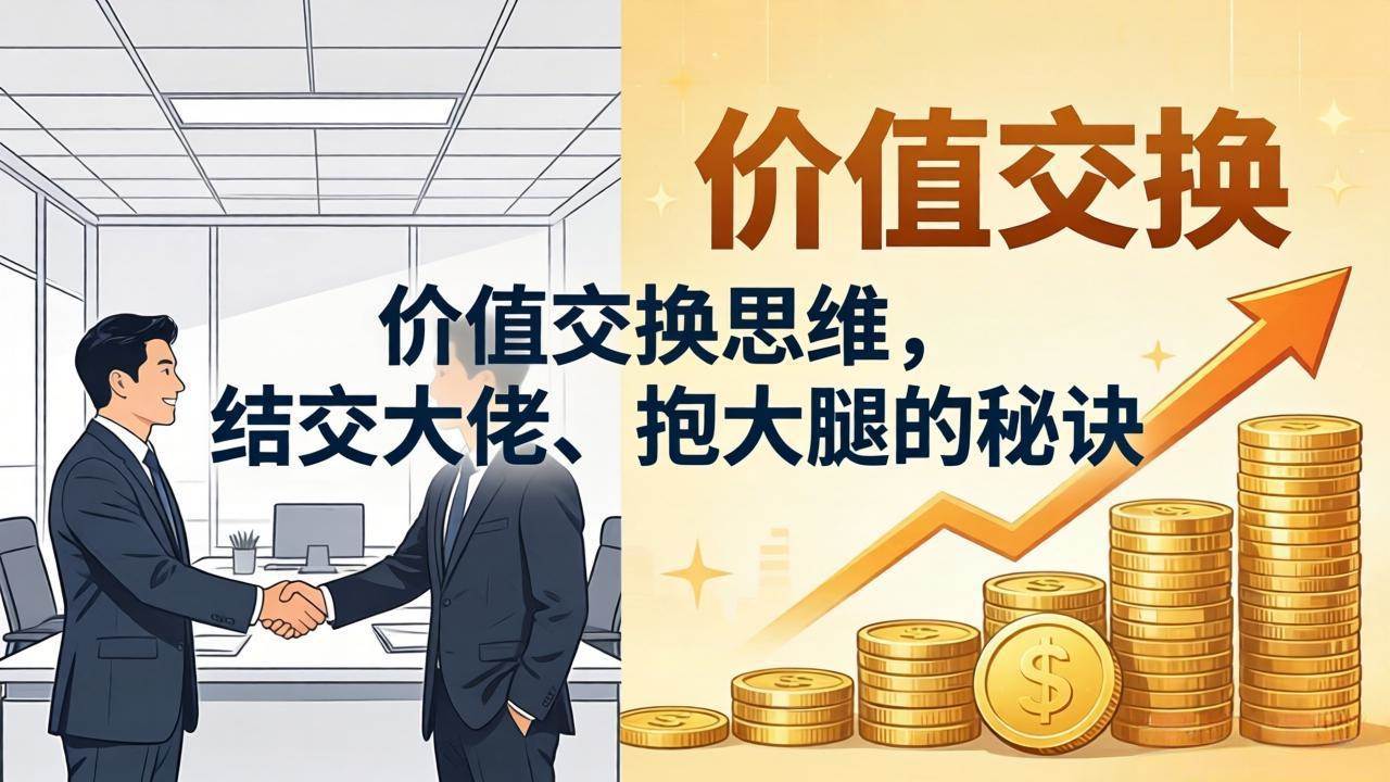 (18258期)某付费文章:价值交换思维,结交大佬、抱大腿的秘诀-星空网创资源