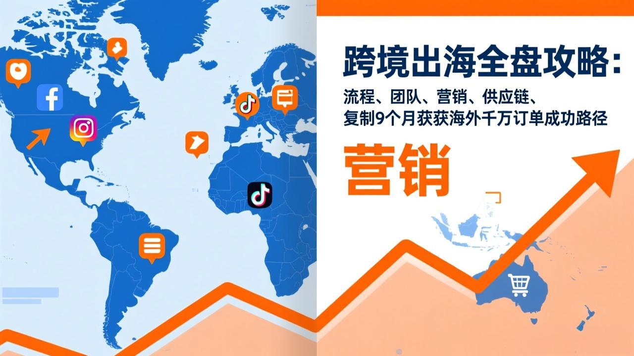 跨境出海全盘攻略:流程,团队,营销,供应链,复制9个月斩获海外千万订单成功路径-星空网创资源