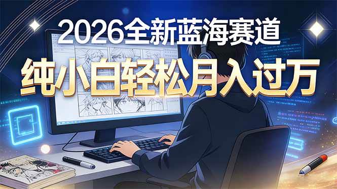 （16781期）2026年全新蓝海赛道，纯小白轻松月入过万-星空网创资源