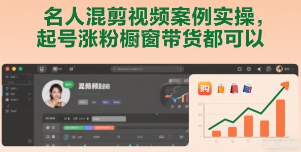 名人混剪视频案例实操，起号涨粉橱窗带货都可以-星空网创资源