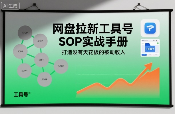 网盘拉新工具号SOP实战手册，打造没有天花板的被动收入-星空网创资源