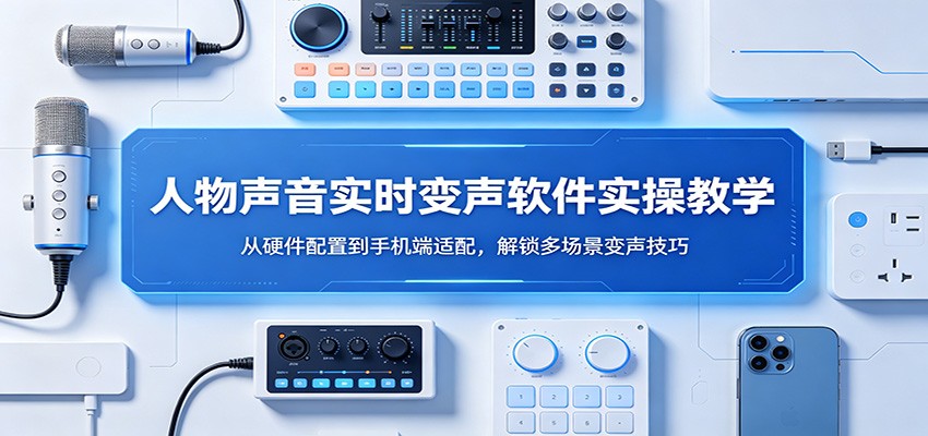 人物声音实时变声软件实操教学:从硬件配置到手机端适配,解锁多场景变声技巧-星空网创资源