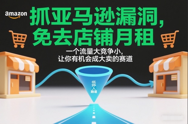 抓亚马逊漏洞,免去店铺月租,一个流量大竞争小,让你有机会成大卖的赛道-星空网创资源