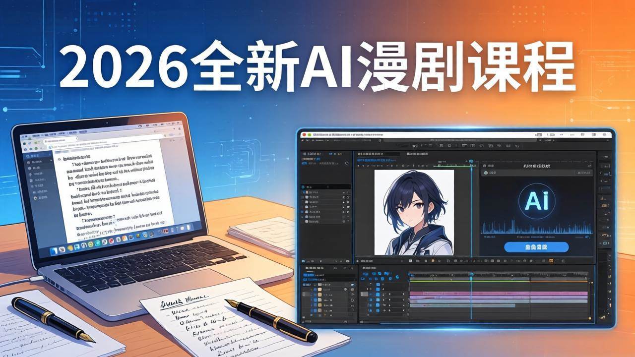 (17893期)2026全新AI漫剧课程:覆盖创作全链路,教你写作分镜剪辑配音一站式打造漫剧作品-星空网创资源