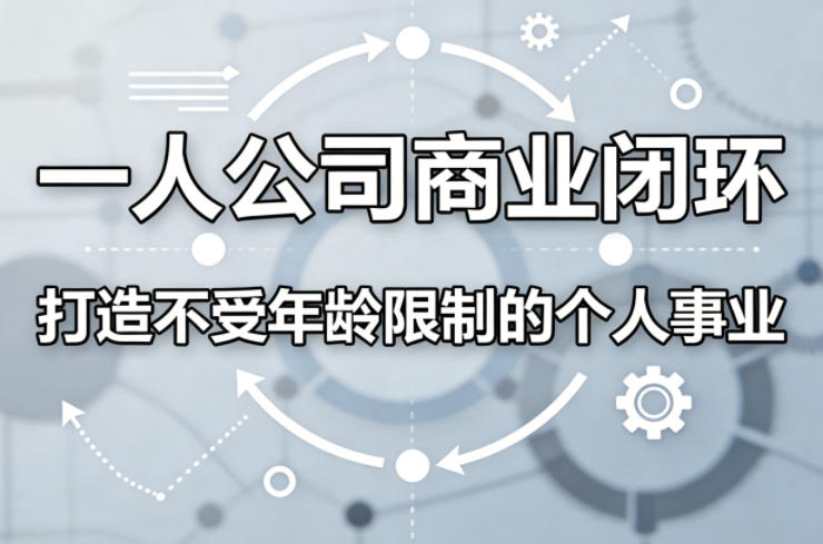 一人公司商业闭环,打造一份不受年龄限制的个人事业-星空网创资源