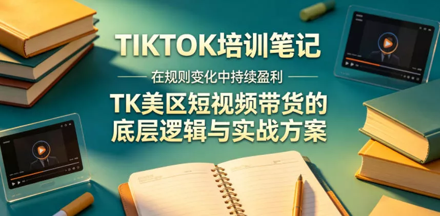 视界跨境TIKTOK4月17培训笔记,在规则变化中持续盈利,TK美区短视频带货的底层逻辑与实战方案【文档】-星空网创资源
