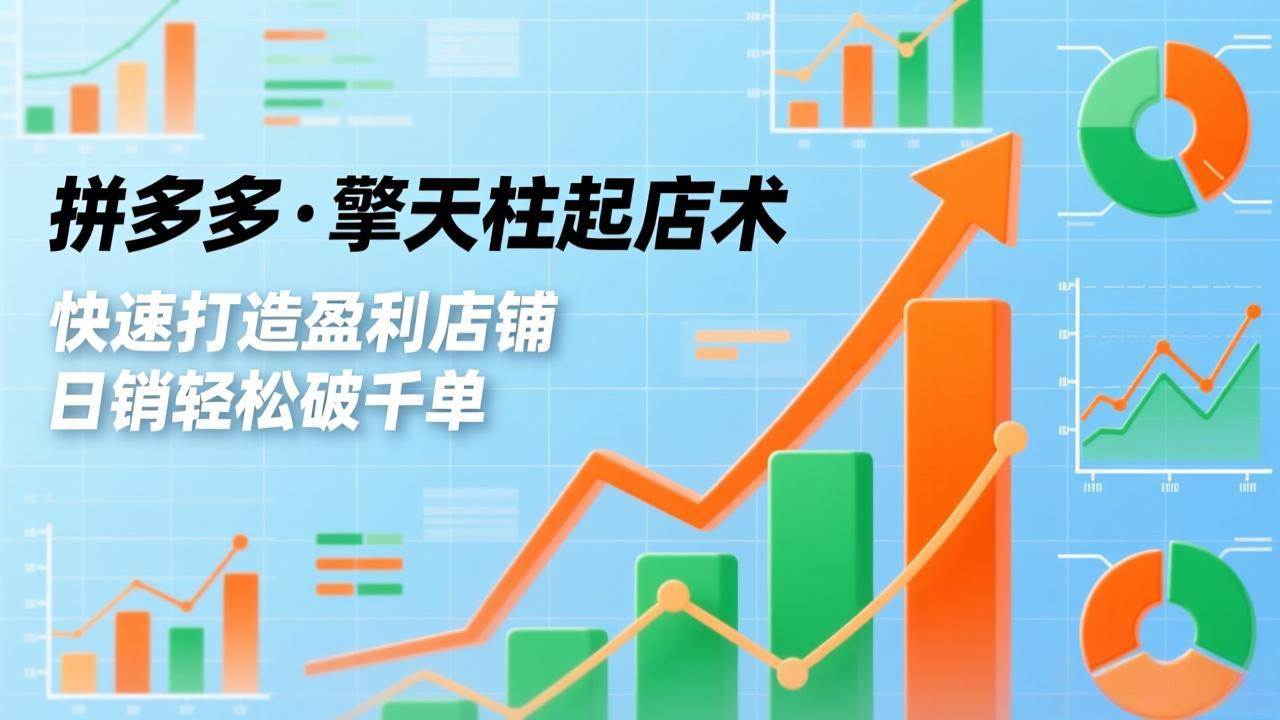 (17312期)拼多多·擎天柱起店术,爆流布局、利润起飞、不断流,快速打造盈利店铺,日销破千单(更新) (17312期)拼多多·擎天柱起店术,爆流布局、利润起飞、不断流,快速打造盈利店铺,日销破千单(更新)
