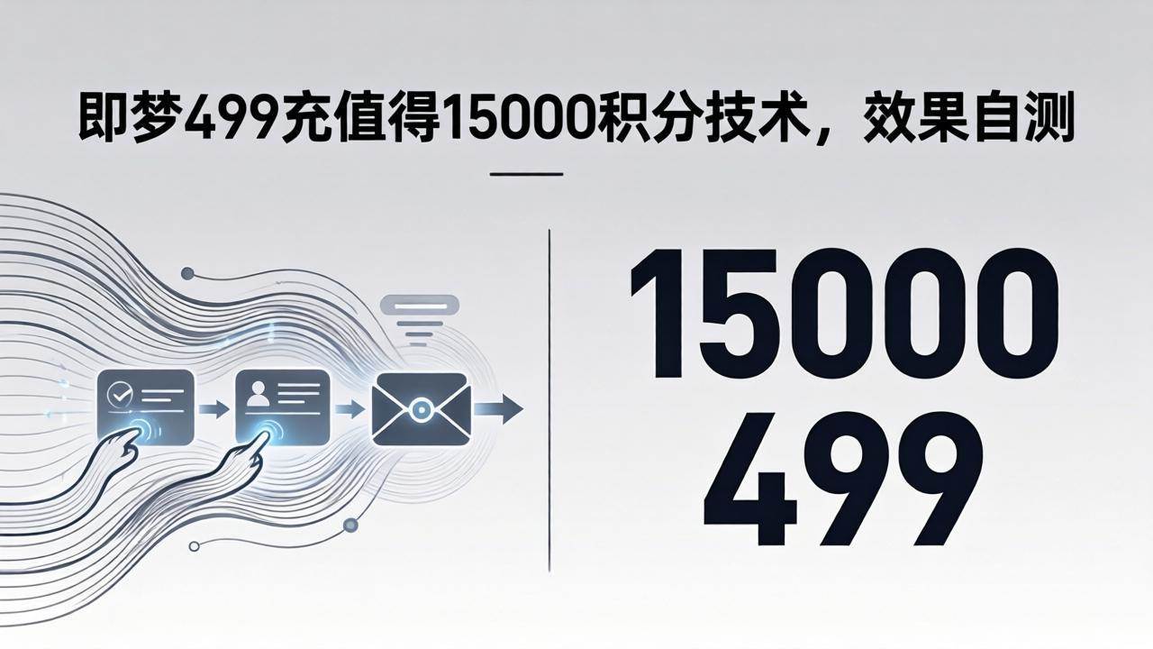（18093期）即梦499充值得15000积分技术，效果自测-星空网创资源