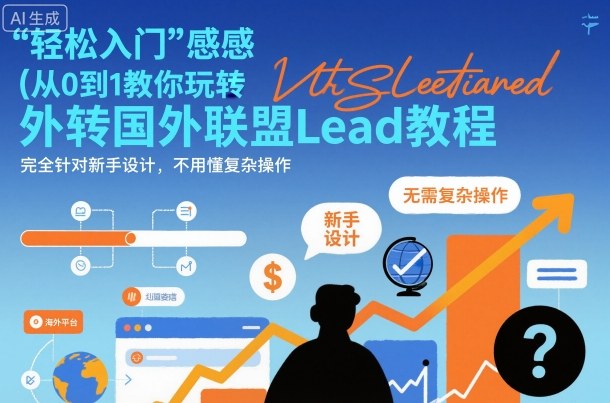 国外联盟賺美刀项目，从0到1教你玩转国外联盟Lead教程，纯新手可操作性100%-星空网创资源