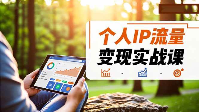 (16525期)个人IP流量变现实战课,涵盖多平台引流、打造个人IP并实现稳定流量变现-星空网创资源