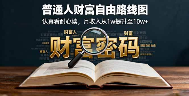 (16161期)某付费文:普通人财富自由路线图,认真看耐心读,月收入从1w提升至10w+-星空网创资源