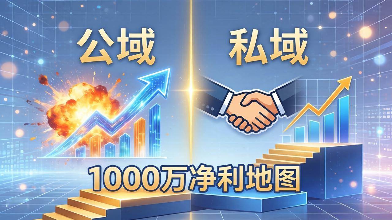 (18217期)公域玩命出爆款,私域悄悄做成交:这套AI内训课,2026给你打通1000万净利的地图-星空网创资源