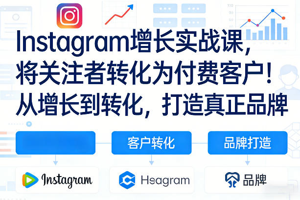 Instagram增长实战课,将关注者转化为付费客户!从增长到转化,打造真正品牌(双语字幕)-星空网创资源