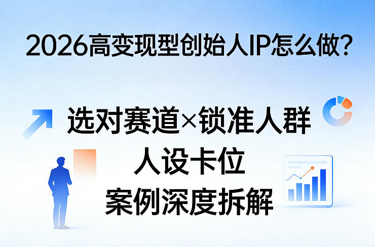 2026高变现型创始人IP怎么做?选对赛道×锁准人群×人设卡位×案例深度拆解-星空网创资源