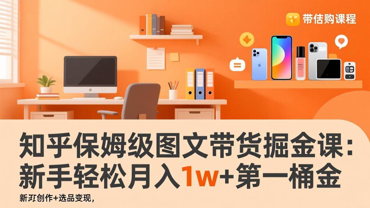 (17353期)知乎保姆级图文带货掘金课:账号打造+爆文创作+选品变现,新手轻松月入1w+第一桶金-星空网创资源