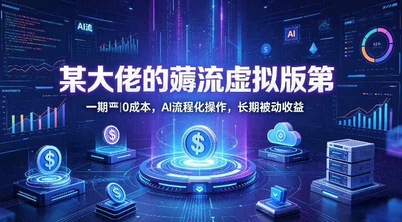 某大佬的薅流虚拟版第一期丨0成本,AI流程化操作,长期被动收益 某大佬的薅流虚拟版第一期丨0成本,AI流程化操作,长期被动收益