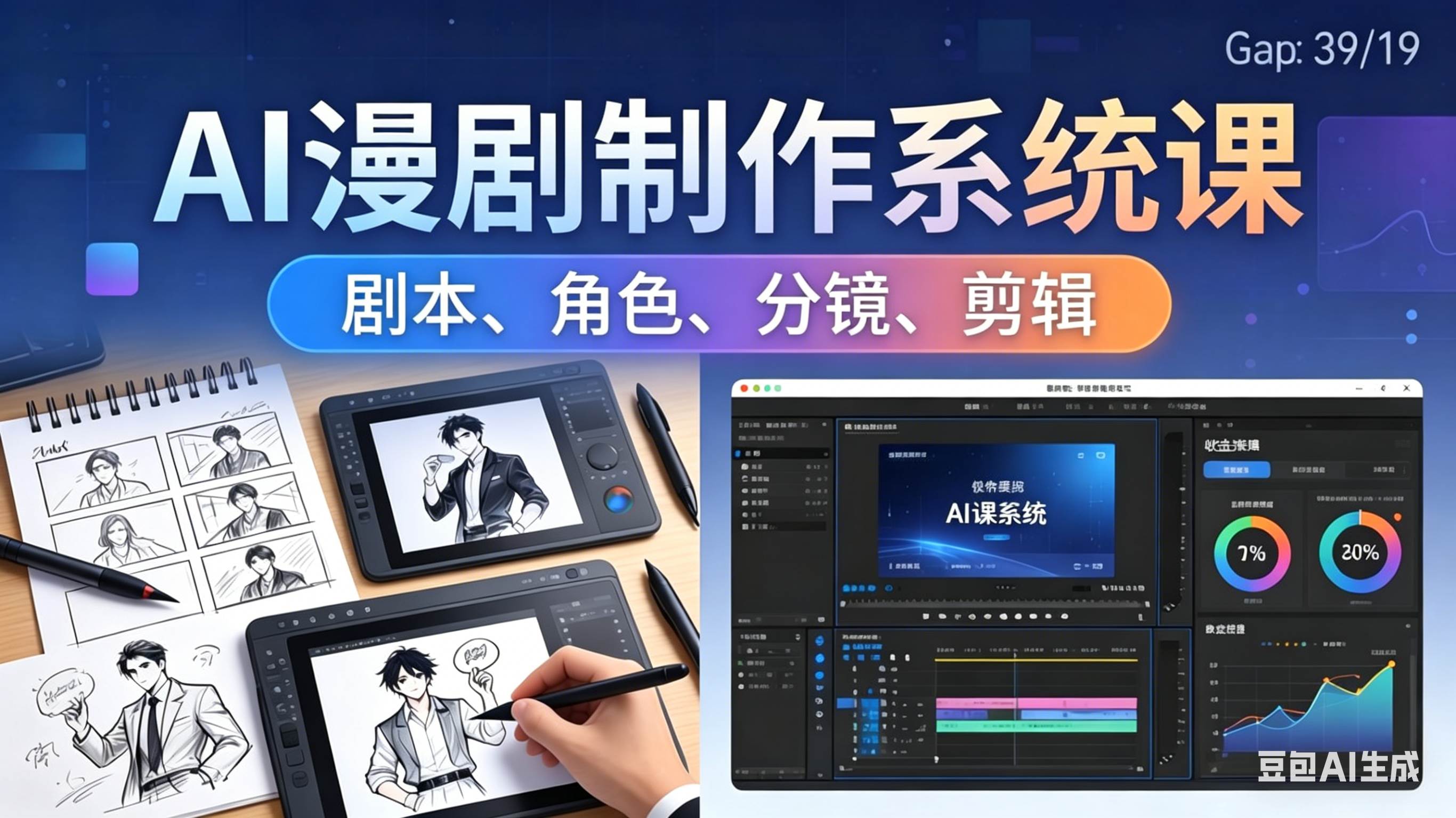 （18006期）AI漫剧制作系统课：0基础从0到1学会AI制作，掌握剧本、角色、分镜、剪辑全套技能，轻松做号变现-星空网创资源