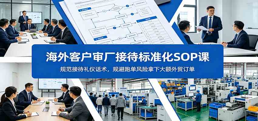 海外客户审厂接待标准化SOP课:规范接待礼仪话术,规避跑单风险拿下大额外贸订单-星空网创资源