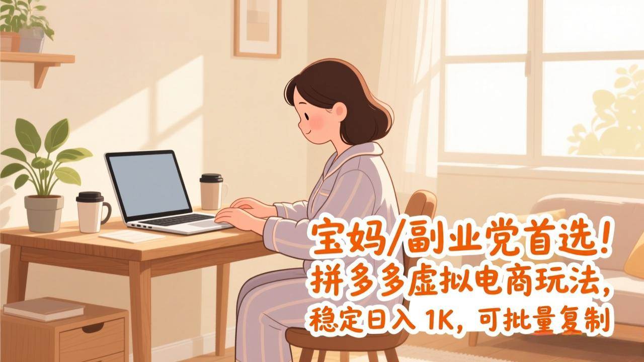 (17155期)宝妈 / 副业党首选!拼多多虚拟电商玩法,稳定日入 1K,可批量复制 (17155期)宝妈 / 副业党首选!拼多多虚拟电商玩法,稳定日入 1K,可批量复制