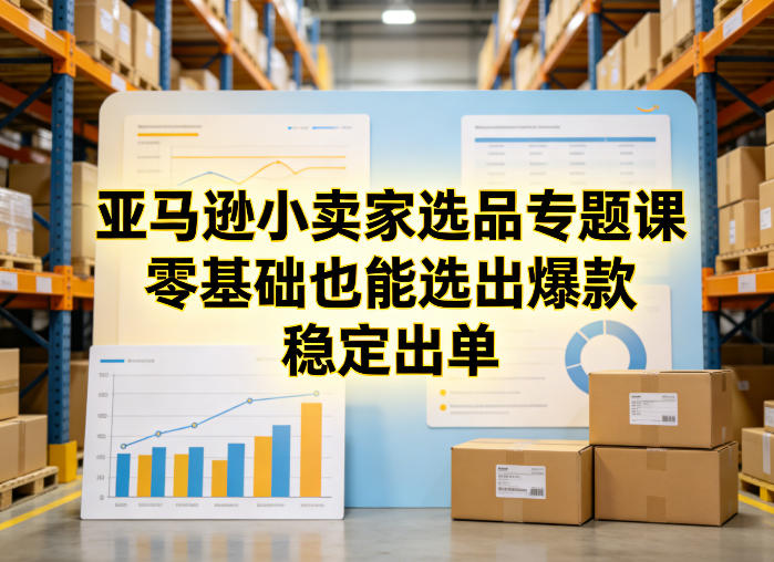亚马逊小卖家选品专题课,零基础也能选出爆款,稳定出单-星空网创资源