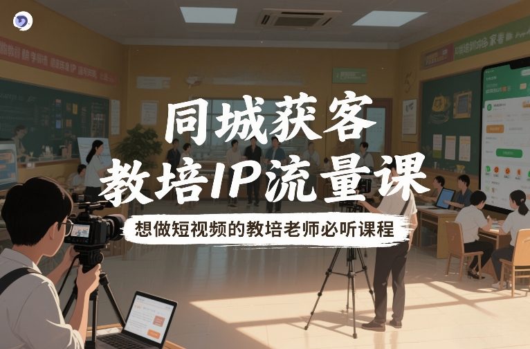 同城获客,教培IP流量课,想做短视频的教培老师必听课程 同城获客,教培IP流量课,想做短视频的教培老师必听课程