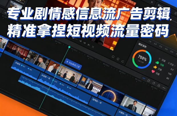 专业剧情感信息流广告剪辑,精准拿捏短视频流量密码 专业剧情感信息流广告剪辑,精准拿捏短视频流量密码