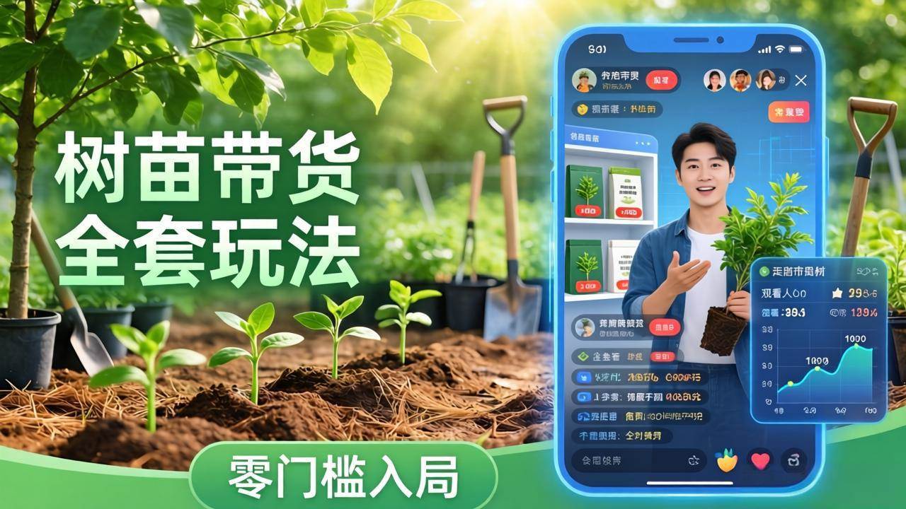 (17729期)视频号AI树苗带货全套玩法:零门槛入局,掌握豆包、千问等AI工具制作树苗视频的全套流程-星空网创资源