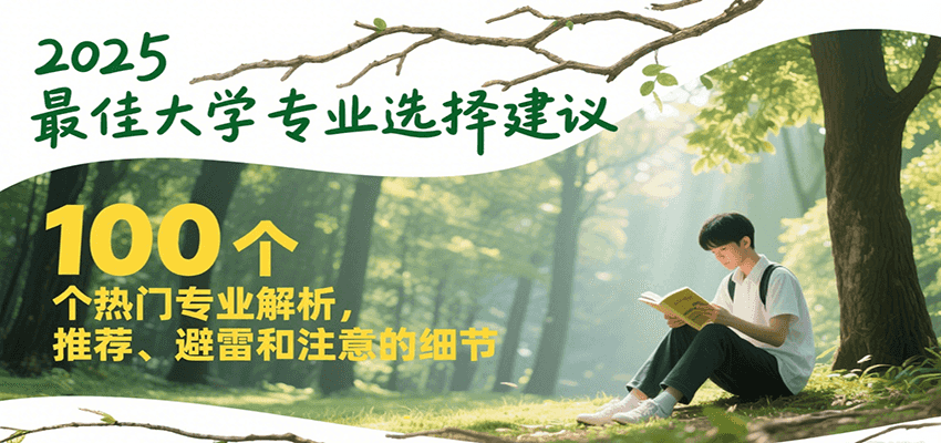 2025最佳大学专业选择建议,100个热门专业解析,推荐、避雷和注意的细节-星空网创资源