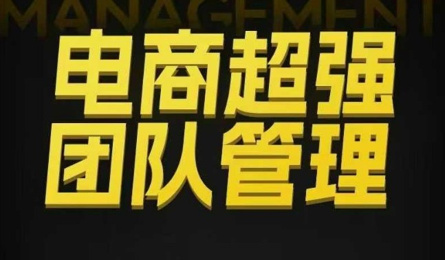 电商超强团队管理,组织绩效,到用人执行,分权合伙-星空网创资源