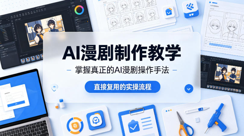 AI漫剧制作教学,带你掌握真正的AI漫剧操作手法,直接复用的实操流程-星空网创资源