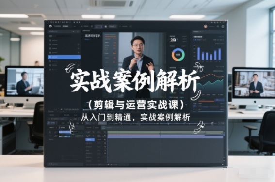 剪辑与运营实战课，从入门到精通，实战案例解析(更新2026)-星空网创资源