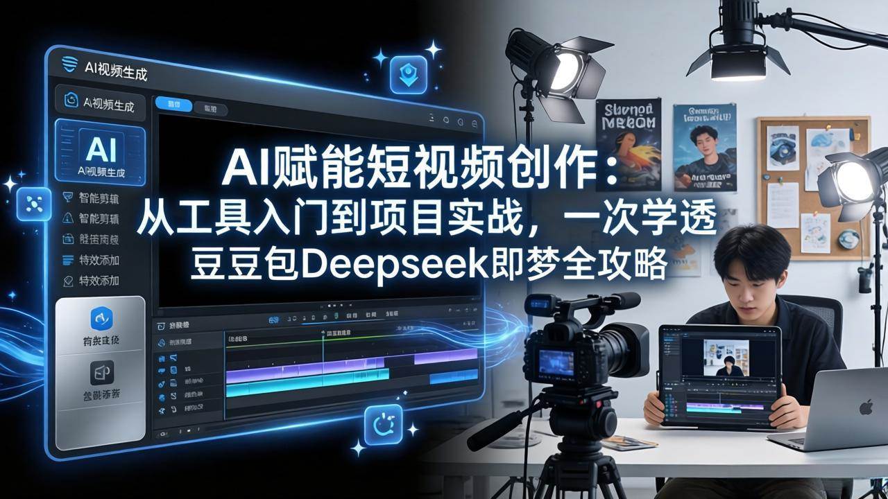 (17762期)AI赋能短视频创作:从工具入门到项目实战,一次学透豆包Deepseek即梦全攻略-星空网创资源