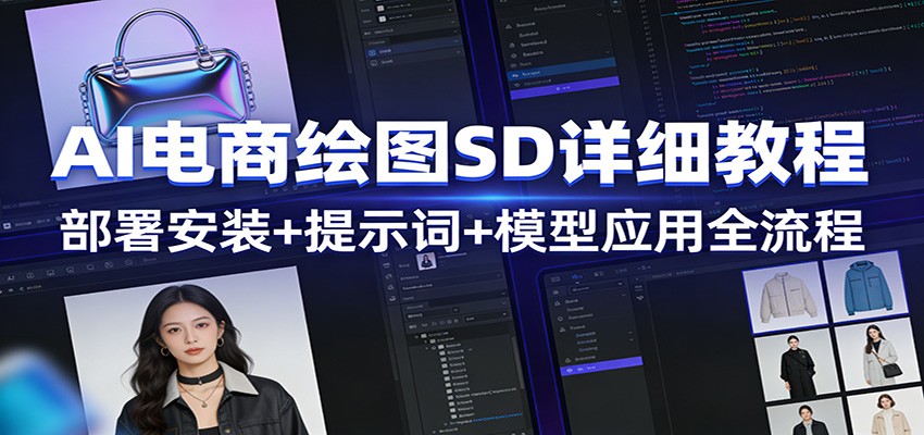 AI电商绘图SD详细教程:部署安装+提示词+模型应用全流程-星空网创资源