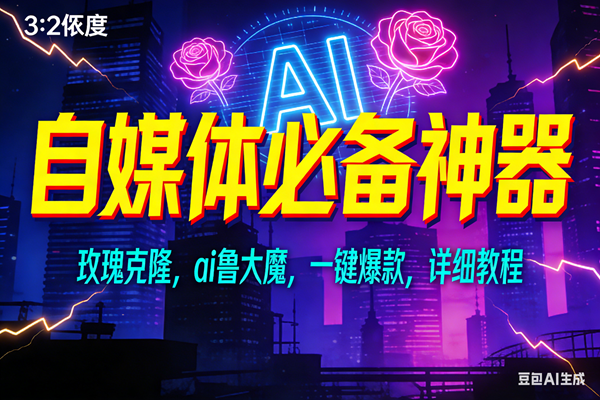 （17136期）玫瑰克隆神器，ai鲁大魔，自媒体必备工具，一键爆款神器，详细教程-星空网创资源