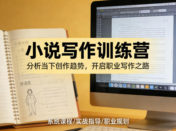 小说加写作训练营,带你分析如何在当下脱颖而出,开启你的职业创作之路-星空网创资源